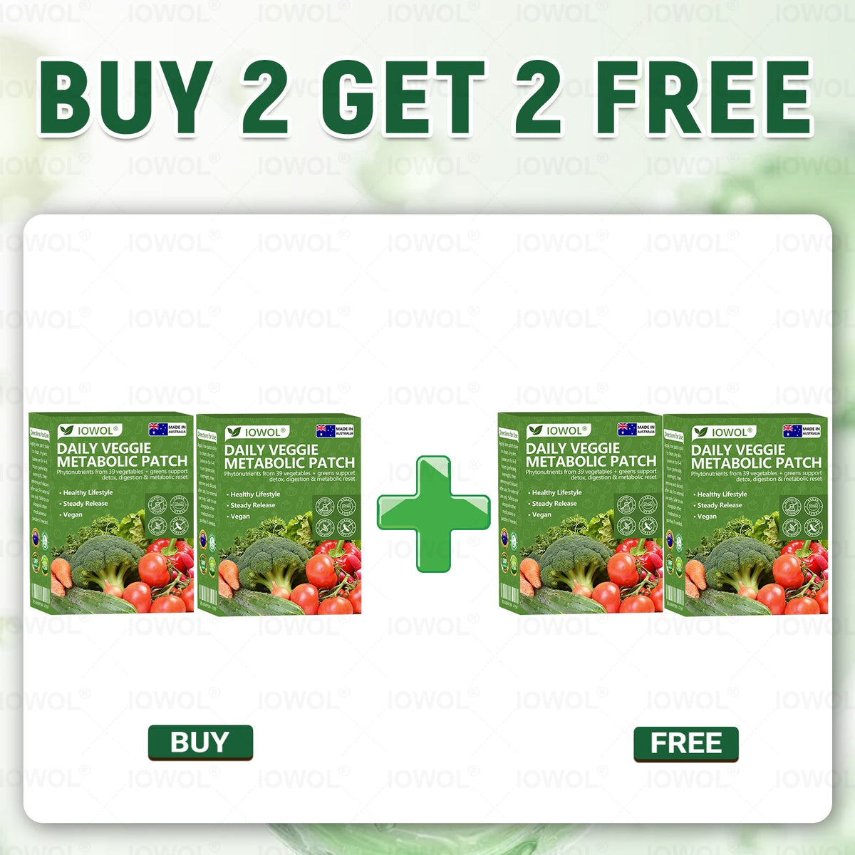 🥦𝐎𝐟𝐟𝐢𝐜𝐢𝐚𝐥 𝐒𝐭𝐨𝐫𝐞 | 𝐈𝐎𝐖𝐎𝐋® 𝐃𝐚𝐢𝐥𝐲 𝐕𝐞𝐠𝐞𝐭𝐚𝐛𝐥𝐞 𝐌𝐞𝐭𝐚𝐛𝐨𝐥𝐢𝐜 𝐏𝐚𝐭𝐜𝐡 𝐮𝐬𝐞𝐬 𝐨𝐫𝐠𝐚𝐧𝐢𝐜 𝐯𝐞𝐠𝐞𝐭𝐚𝐛𝐥𝐞 𝐞𝐱𝐭𝐫𝐚𝐜𝐭𝐬 𝐚𝐧𝐝 𝐩𝐡𝐲𝐭𝐨𝐧𝐮𝐭𝐫𝐢𝐞𝐧𝐭𝐬 𝐟𝐫𝐨𝐦 𝟑𝟗 𝐯𝐞𝐠𝐞𝐭𝐚𝐛𝐥𝐞𝐬 + 𝐠𝐫𝐞𝐞𝐧𝐬 𝐭𝐨 𝐬𝐮𝐩𝐩𝐨𝐫𝐭 𝐝𝐞𝐭𝐨𝐱, 𝐝𝐢𝐠𝐞𝐬𝐭𝐢𝐨𝐧 & 𝐦𝐞𝐭𝐚𝐛𝐨𝐥𝐢𝐜 𝐫𝐞𝐬𝐞𝐭, 𝐚𝐧𝐝 𝐛𝐨𝐨𝐬𝐭 𝐞𝐧𝐞𝐫𝐠𝐲 𝐟𝐨𝐫 𝐚𝐥𝐥-𝐝𝐚𝐲 𝐰𝐞𝐥𝐥𝐧𝐞𝐬𝐬.