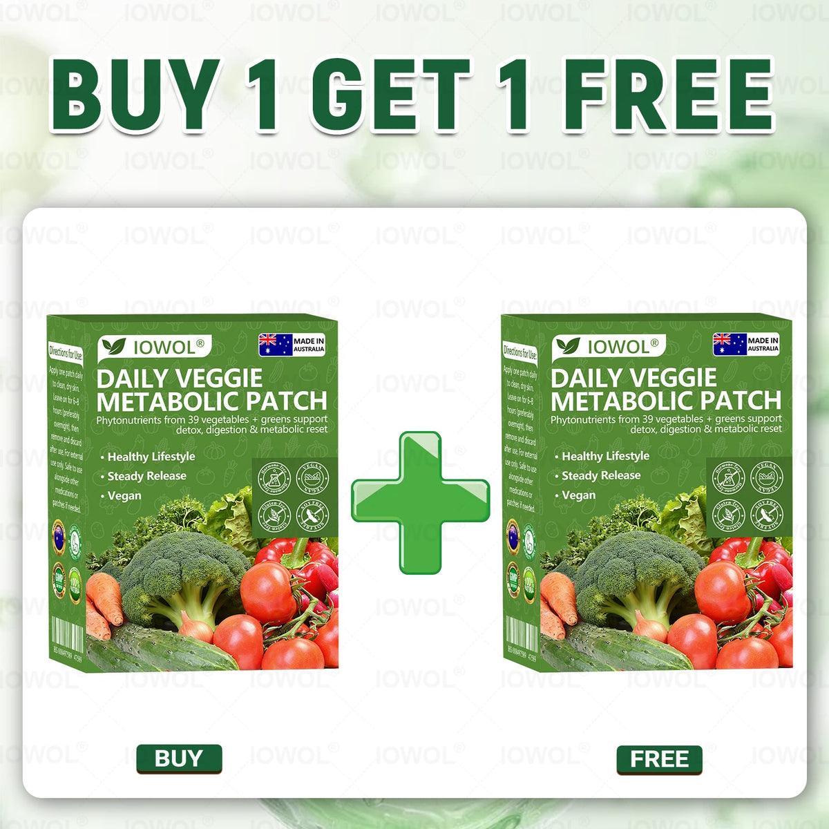 🥦𝐎𝐟𝐟𝐢𝐜𝐢𝐚𝐥 𝐒𝐭𝐨𝐫𝐞 | 𝐈𝐎𝐖𝐎𝐋® 𝐃𝐚𝐢𝐥𝐲 𝐕𝐞𝐠𝐞𝐭𝐚𝐛𝐥𝐞 𝐌𝐞𝐭𝐚𝐛𝐨𝐥𝐢𝐜 𝐏𝐚𝐭𝐜𝐡 𝐮𝐬𝐞𝐬 𝐨𝐫𝐠𝐚𝐧𝐢𝐜 𝐯𝐞𝐠𝐞𝐭𝐚𝐛𝐥𝐞 𝐞𝐱𝐭𝐫𝐚𝐜𝐭𝐬 𝐚𝐧𝐝 𝐩𝐡𝐲𝐭𝐨𝐧𝐮𝐭𝐫𝐢𝐞𝐧𝐭𝐬 𝐟𝐫𝐨𝐦 𝟑𝟗 𝐯𝐞𝐠𝐞𝐭𝐚𝐛𝐥𝐞𝐬 + 𝐠𝐫𝐞𝐞𝐧𝐬 𝐭𝐨 𝐬𝐮𝐩𝐩𝐨𝐫𝐭 𝐝𝐞𝐭𝐨𝐱, 𝐝𝐢𝐠𝐞𝐬𝐭𝐢𝐨𝐧 & 𝐦𝐞𝐭𝐚𝐛𝐨𝐥𝐢𝐜 𝐫𝐞𝐬𝐞𝐭, 𝐚𝐧𝐝 𝐛𝐨𝐨𝐬𝐭 𝐞𝐧𝐞𝐫𝐠𝐲 𝐟𝐨𝐫 𝐚𝐥𝐥-𝐝𝐚𝐲 𝐰𝐞𝐥𝐥𝐧𝐞𝐬𝐬.