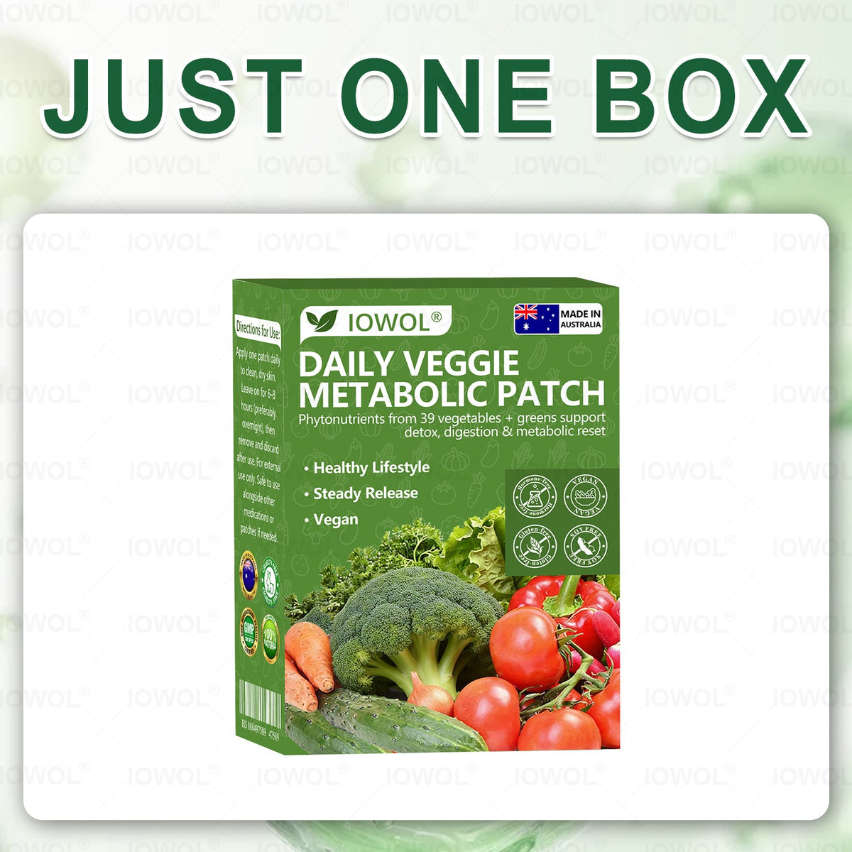 🥦𝐎𝐟𝐟𝐢𝐜𝐢𝐚𝐥 𝐒𝐭𝐨𝐫𝐞 | 𝐈𝐎𝐖𝐎𝐋® 𝐃𝐚𝐢𝐥𝐲 𝐕𝐞𝐠𝐞𝐭𝐚𝐛𝐥𝐞 𝐌𝐞𝐭𝐚𝐛𝐨𝐥𝐢𝐜 𝐏𝐚𝐭𝐜𝐡 𝐮𝐬𝐞𝐬 𝐨𝐫𝐠𝐚𝐧𝐢𝐜 𝐯𝐞𝐠𝐞𝐭𝐚𝐛𝐥𝐞 𝐞𝐱𝐭𝐫𝐚𝐜𝐭𝐬 𝐚𝐧𝐝 𝐩𝐡𝐲𝐭𝐨𝐧𝐮𝐭𝐫𝐢𝐞𝐧𝐭𝐬 𝐟𝐫𝐨𝐦 𝟑𝟗 𝐯𝐞𝐠𝐞𝐭𝐚𝐛𝐥𝐞𝐬 + 𝐠𝐫𝐞𝐞𝐧𝐬 𝐭𝐨 𝐬𝐮𝐩𝐩𝐨𝐫𝐭 𝐝𝐞𝐭𝐨𝐱, 𝐝𝐢𝐠𝐞𝐬𝐭𝐢𝐨𝐧 & 𝐦𝐞𝐭𝐚𝐛𝐨𝐥𝐢𝐜 𝐫𝐞𝐬𝐞𝐭, 𝐚𝐧𝐝 𝐛𝐨𝐨𝐬𝐭 𝐞𝐧𝐞𝐫𝐠𝐲 𝐟𝐨𝐫 𝐚𝐥𝐥-𝐝𝐚𝐲 𝐰𝐞𝐥𝐥𝐧𝐞𝐬𝐬.